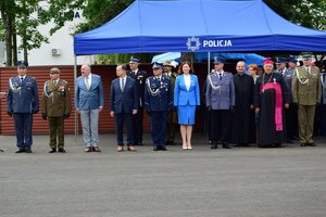 Zaproszeni goście oraz Komendant Wojewódzki Policji w Rzeszowie.
