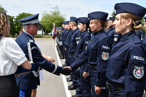 Ślubowanie nowo przyjętych policjantów na Oddziale Prewencji Policji