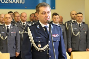 Uroczyste ślubowanie nowo przyjętych policjantów w szeregi Wielkopolskie Policji