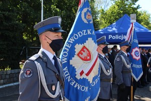 Wojewódzkie Obchody Święta Policji w dniu 31 lipca 2020 roku na ulicy Taborowej w Poznaniu