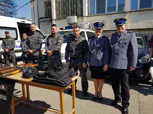 Delegacja olsztyńskich policjantów z funkcjonariuszami rumuńskimi