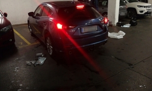 Mazda, na kradzieży której wpadli sprawcy