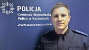 mł. asp. Marek Jon z Gabinetu Komendanta Wojewódzkiego Policji w Katowicach