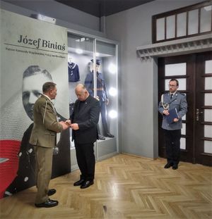 spotkanie w Izbie Pamięci w Komendzie Wojewódzkiej Policji we Wrocławiu z zaproszonymi gośćmi.
