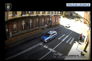policyjny pilotaż ulicami Legnicy