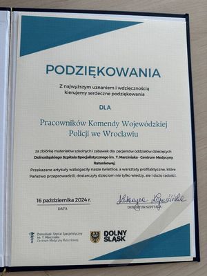 podziękowania