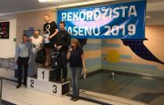 Najlepsi pływacy w akcji Bicia Rekordu Pływalni organizowanej przez MOSiR we Włodawie