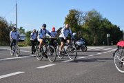 fot. policyjni cykliści podczas rajdu