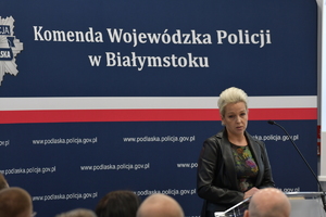 Policjanci na odprawie