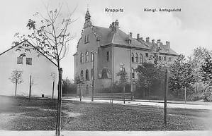 dawny budynek komendy w Krapkowicach