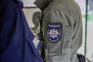 policjanci podczas zmagań